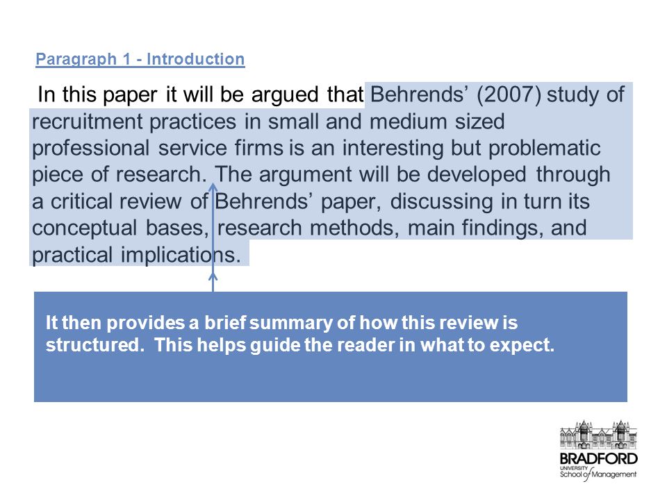 Writing a paper introduction journal article